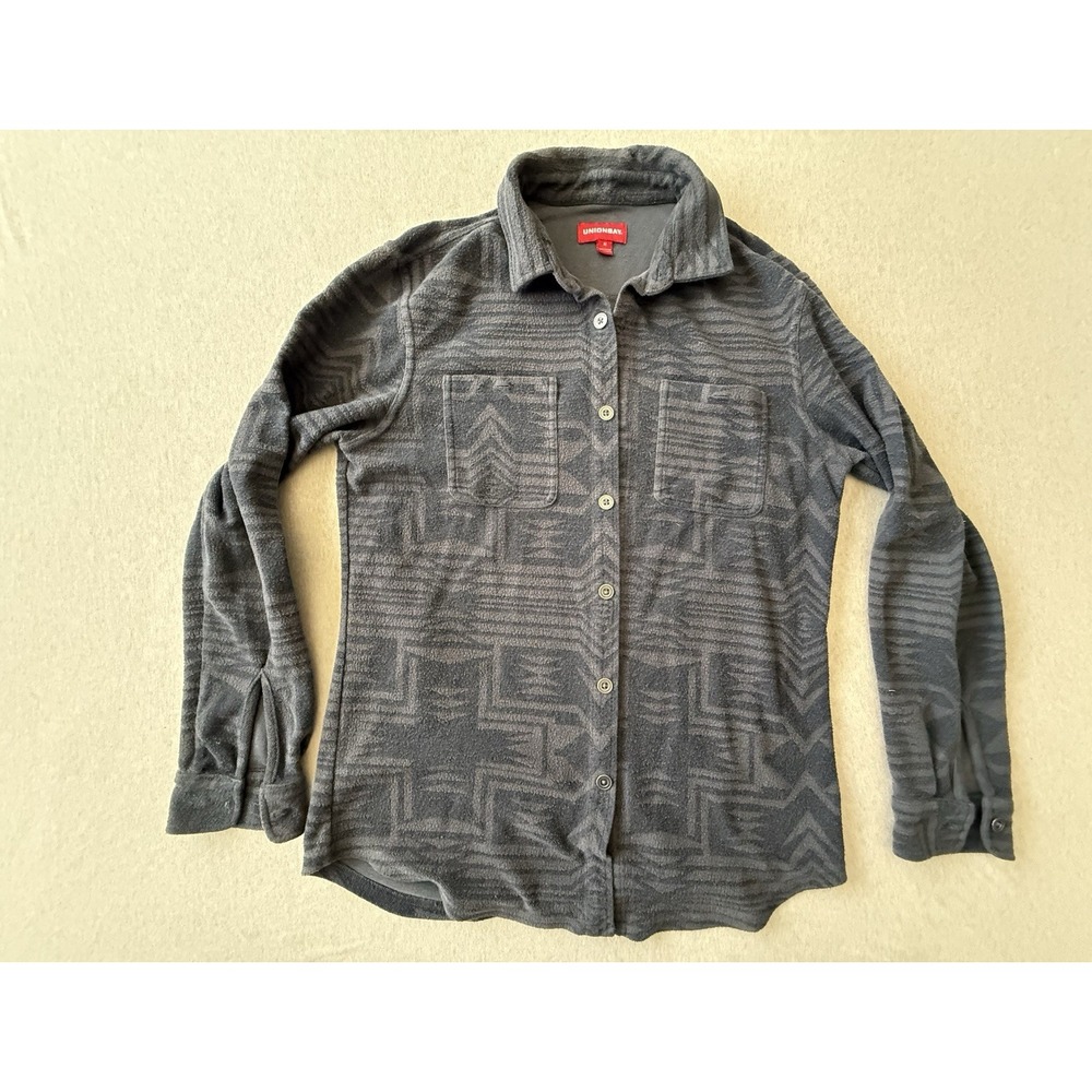 Union Bay Men's Medium Grey Button Up Sweater
